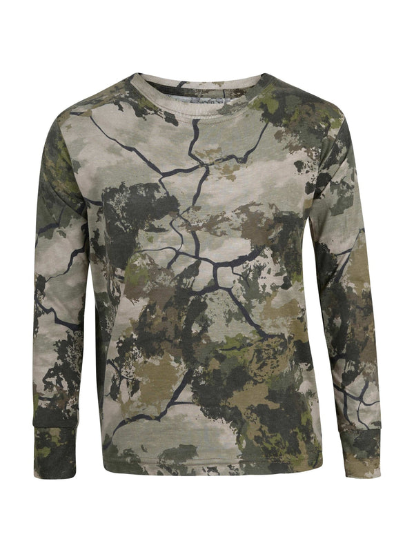 King's Camo Kids Classic Cotton Long Sleeve T-Shirt