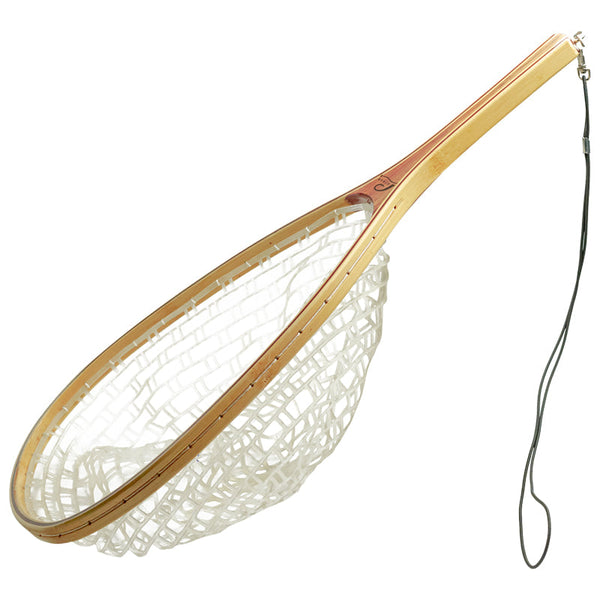 Promar Premium Wooden Trout Net Crystal Clear Rubber