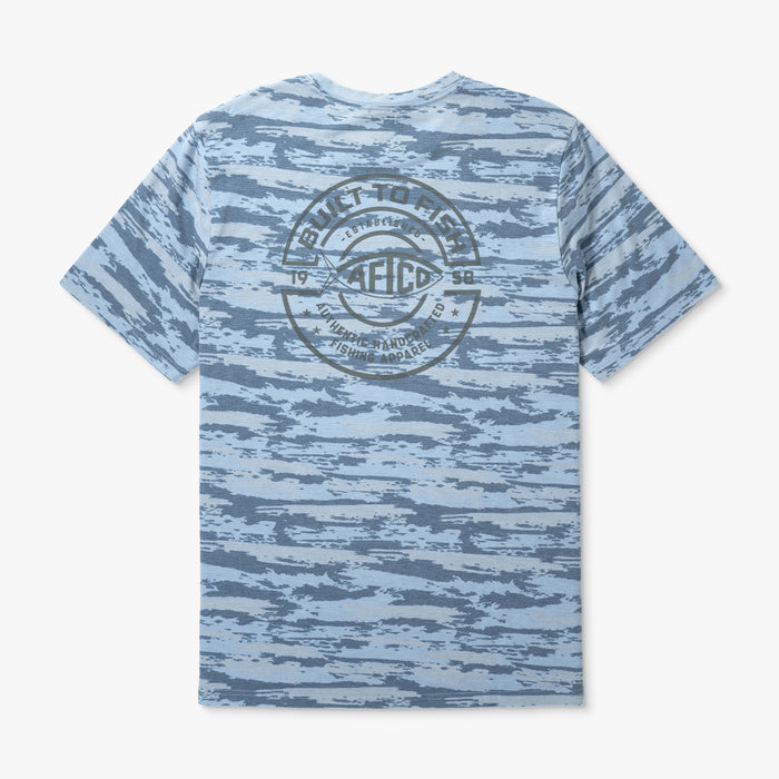 Aftco Ocean Bound SS Printed Performance Shirt Men's