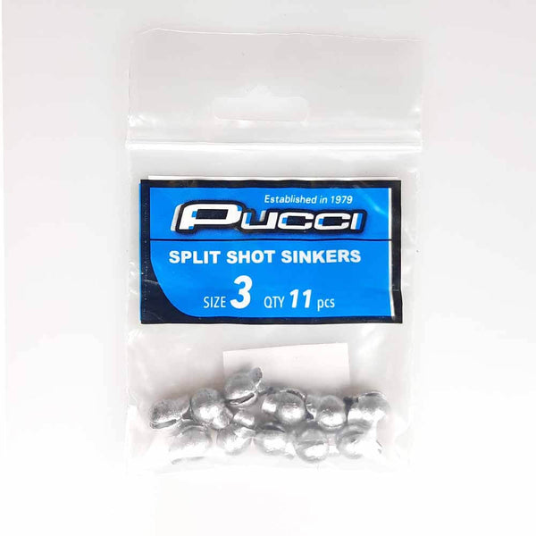 P-Line Split Shot Weights 5 Split Shot 20PK