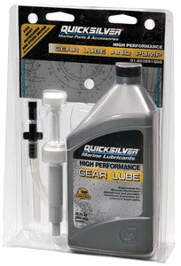 Mercury Quicksilver 8M0222069 SAE 90 High Performance Gear Lube and Pump Kit 32 Oz