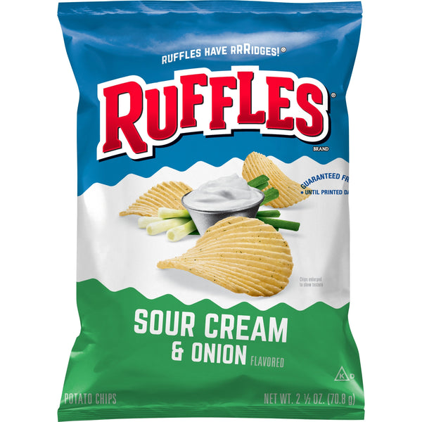 Ruffles Sour Cream & Onion Flavored Potato Chips