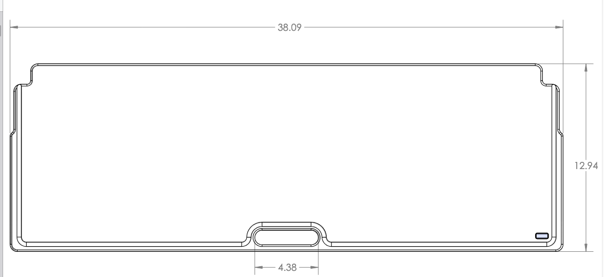Fish Fighter Large Fillet Table Cutting Board 12lb (Box #60 41x19x5)