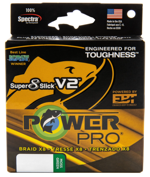 PowerPro Super 8 Slick 50Lb 150 Yd Moss Green