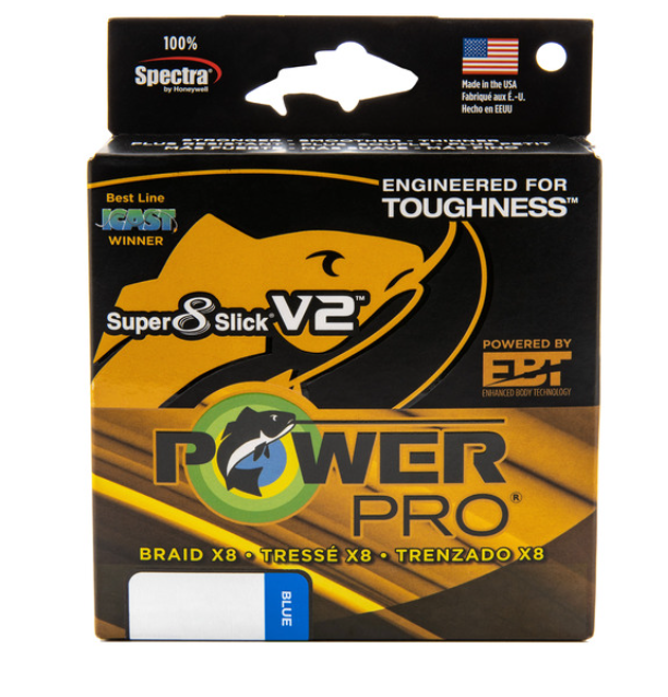 PowerPro Super 8 Slick V2 65Lb 150 Yd Blue