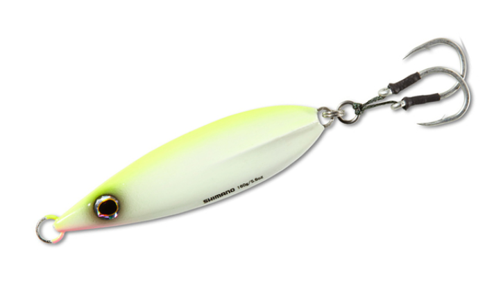 Shimano Butterfly Flat-Fall 80g. Chart-White