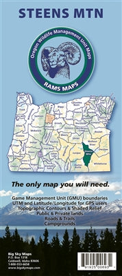 Big Sky Maps Rams Steens Mountain GMU Map