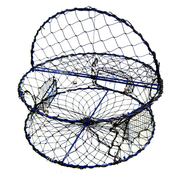 American Maple Heavy Duty Collapsible Crab Pot 32 X 12 Poly With Hinged Tending Door