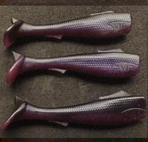 VIP Outdoors 3.5"  Swim Bait Purple Reaper