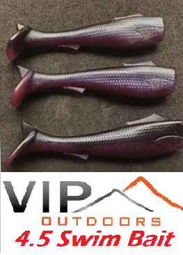 VIP Outdoors 4.5" Swim Bt Purple Reaper