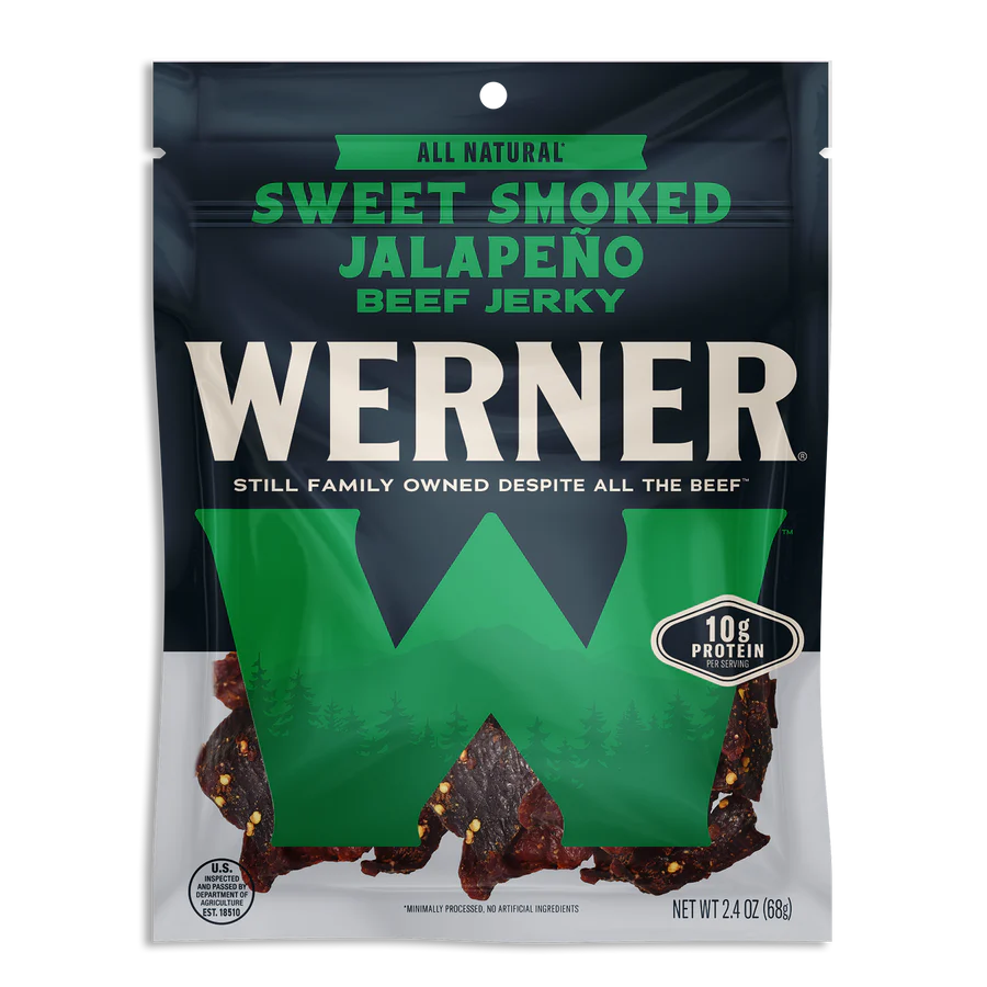 Werner All Natural Beef Jerky - 2.4 Oz