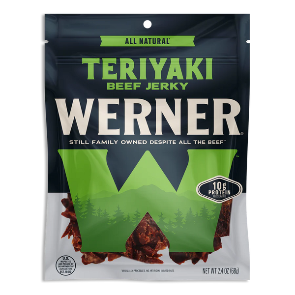 Werner All Natural Beef Jerky - 2.4 Oz
