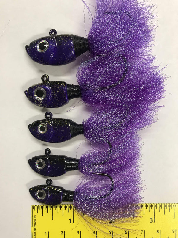 BNR WALLEYE JIG PURPLE RAIN 1/2