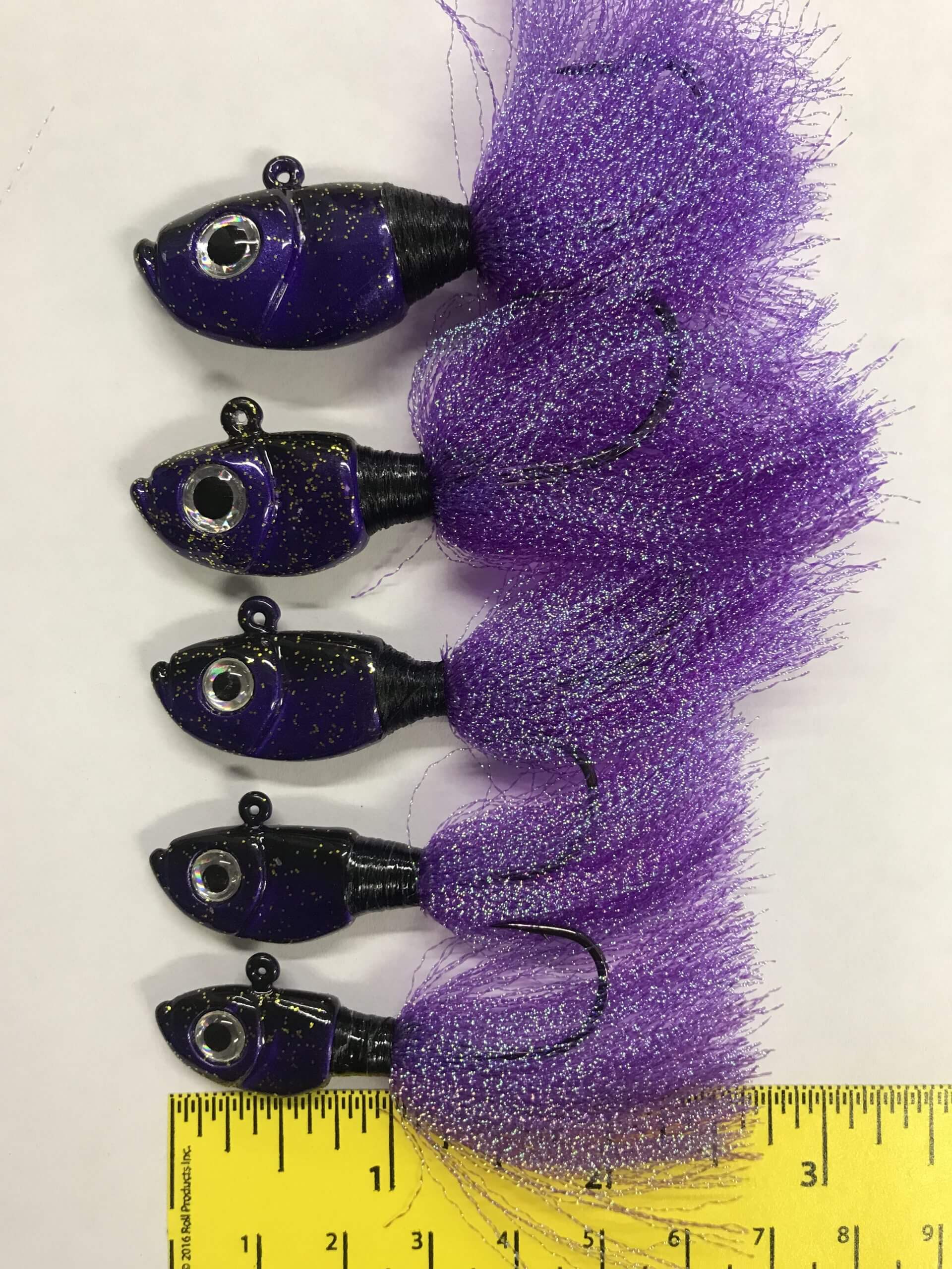 BNR WALLEYE JIGS PURPLE RAIN 1.5 OZ