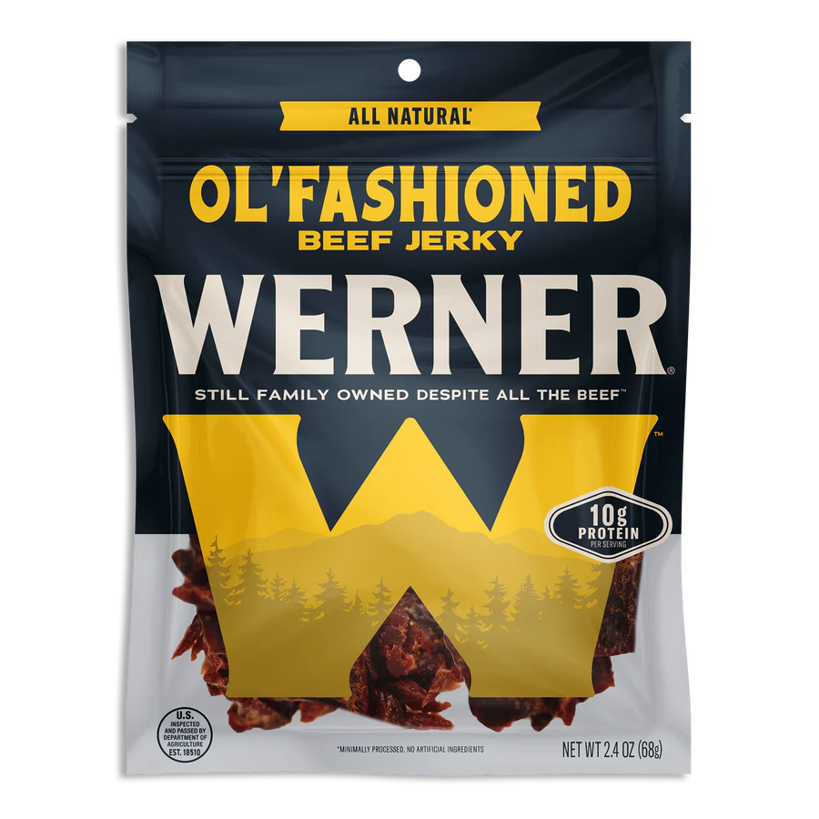 Werner All Natural Beef Jerky - 2.4 Oz