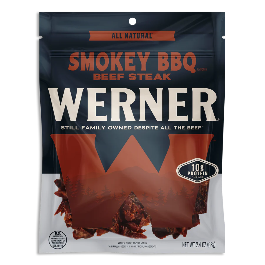 Werner All Natural Beef Jerky - 2.4 Oz