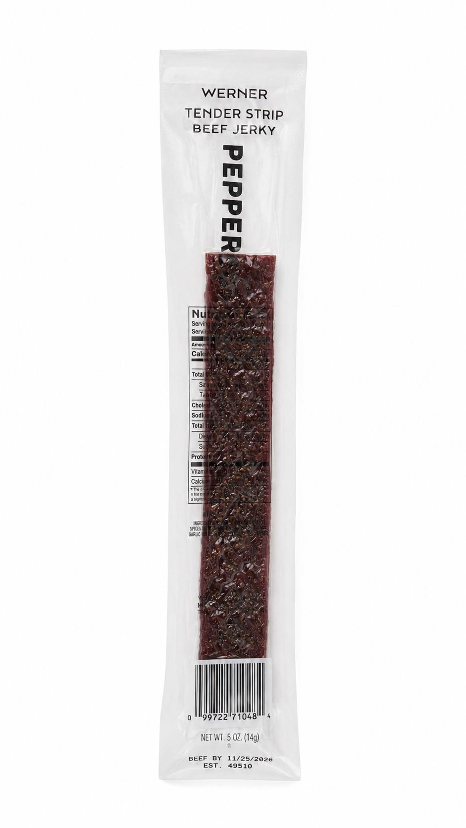 Werner Tender Strip Beef Jerky .5 oz - Assorted