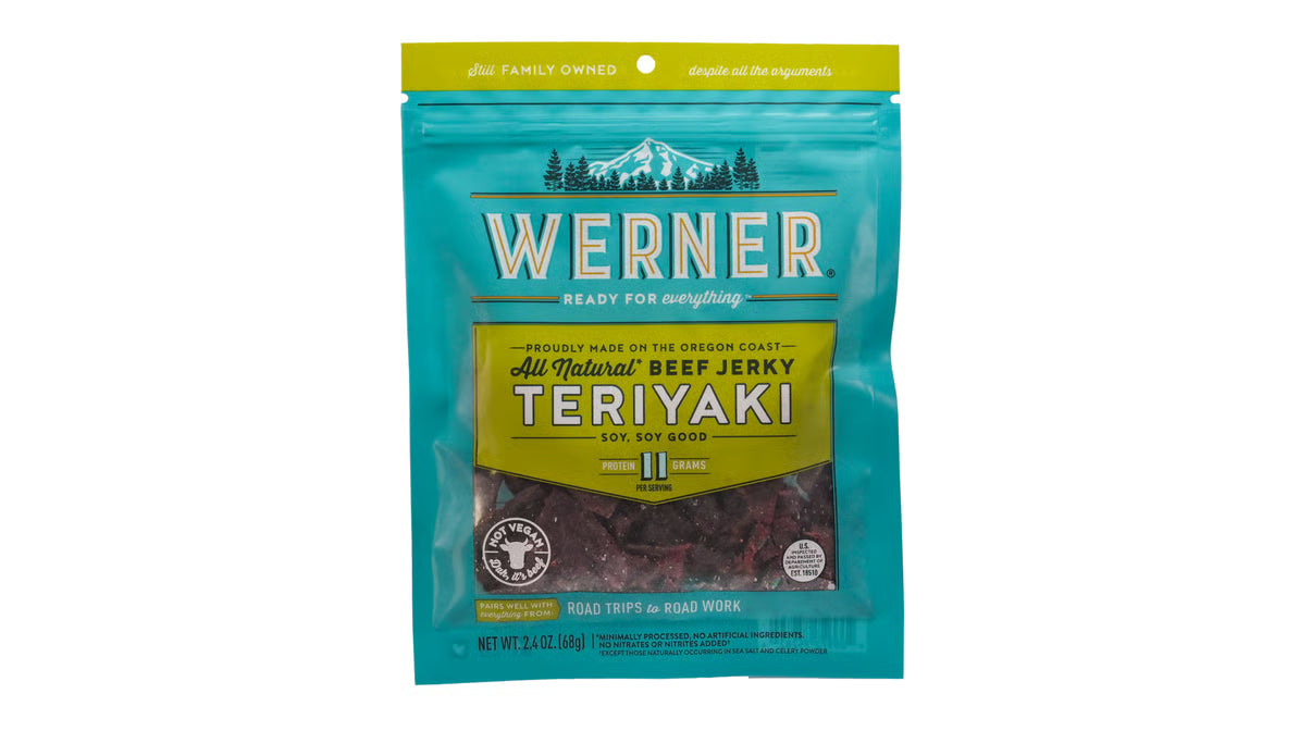 Werner 2.4 oz Beef Jerky - Teriyaki
