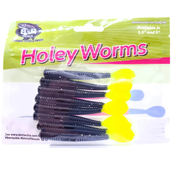 BNR Holey Worms - Black Betty 5"