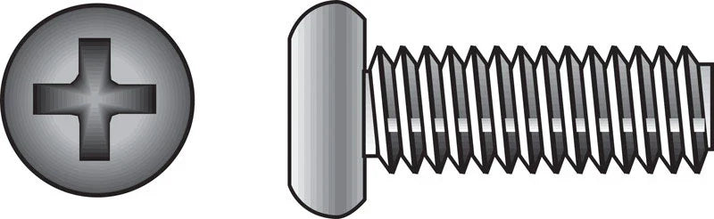 Hillman 18-8 Stainless Steel Pan Head Phillips Machine Screw 1/4