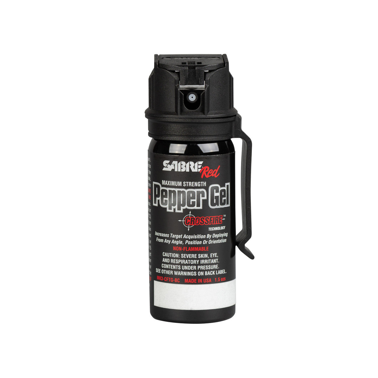 Sabre Crossfire Pepper Gel with Belt Clip