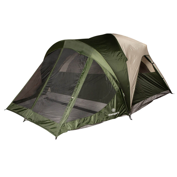Stansport Highland Peak 6 Person Camping Tent with Screen Room