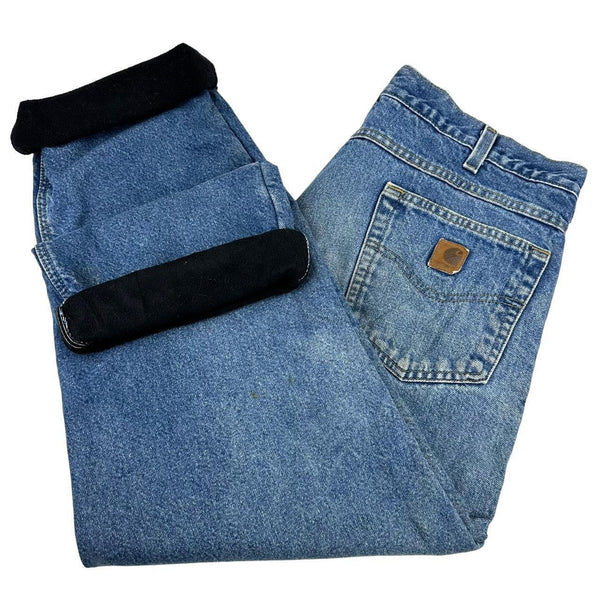 XXB - Carhartt Fleece Lined Straight Leg Jean 44x32