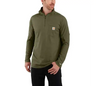 Force Relaxed Fit Midweight Long-Sleeve Quarter-Zip Mock-Neck T-Shirt