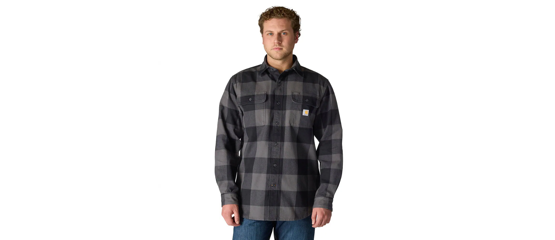 Carhartt Loose Fit Heavyweight Flannel Long-Sleeve Plaid Shirt Men's
