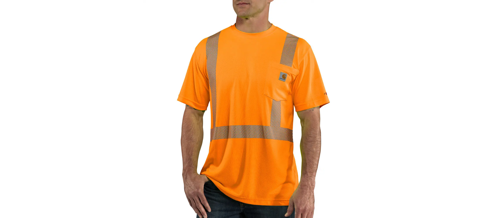 Carhartt Men's HV Frc Relaxed Fit Light Weight Short-Sleeved Cls 2 T-Shirt