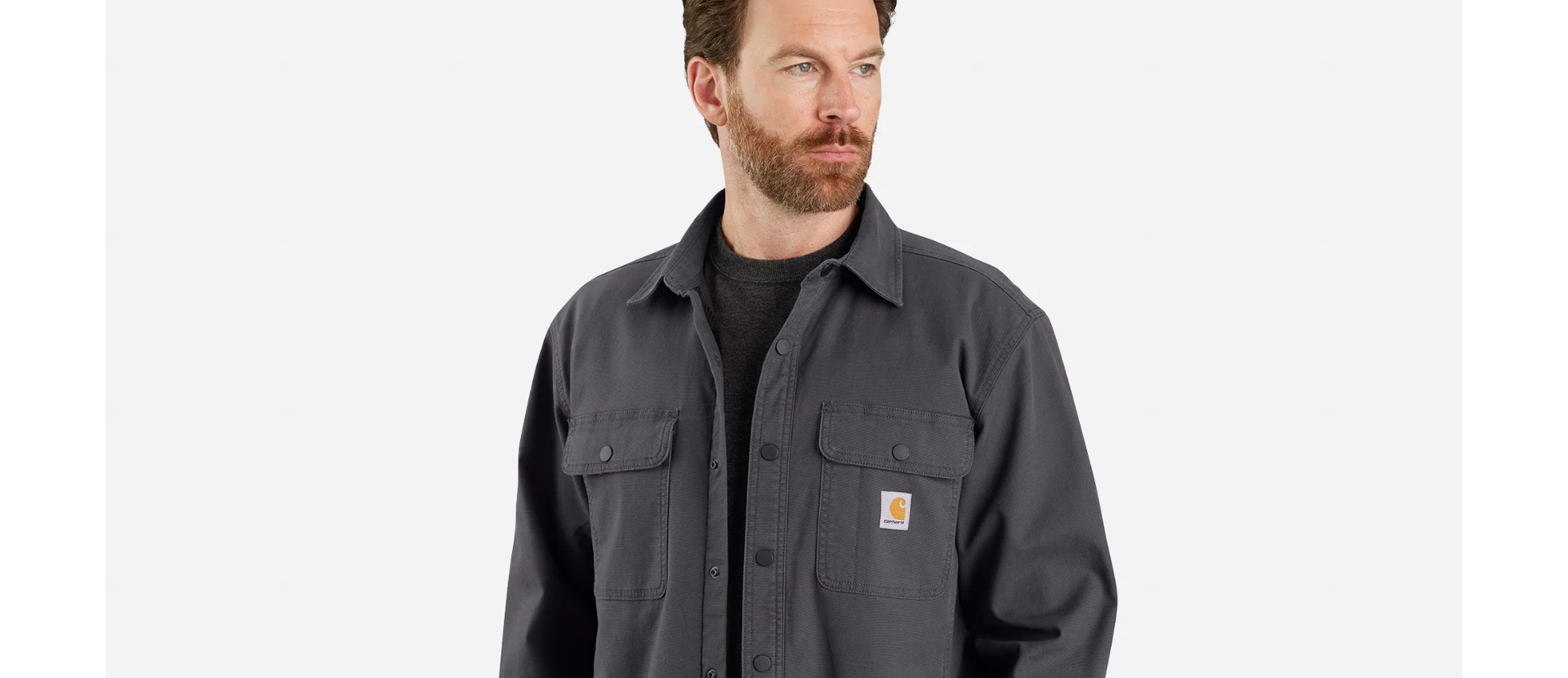 Carhartt Rugged Flex Relaxed Fit Canvas Fleece-Lined Shirt Jacket Men's