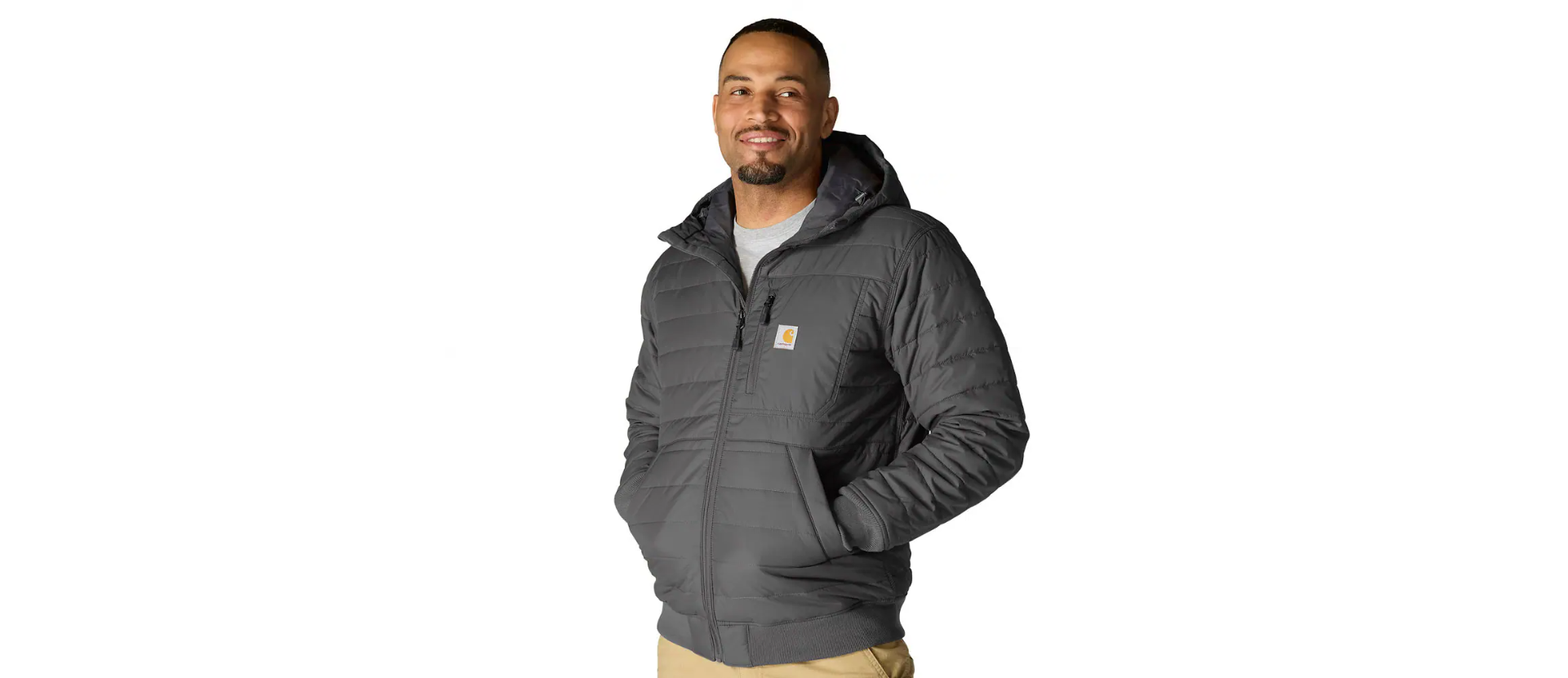 Carhartt Rain Defender Relaxed Fit Lightweight Insulated Hooded Jacket - 3 Warmest Rating