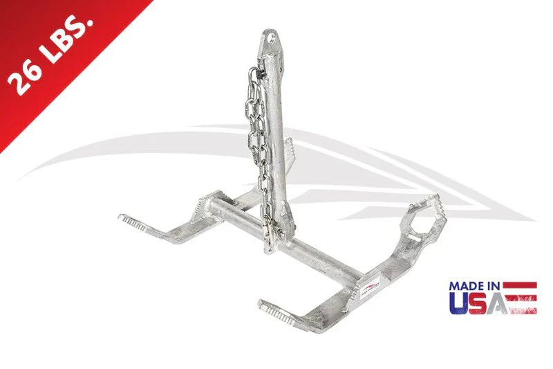 Fish Fighter 26 lb. Boat Anchor | Breakaway | Galvanized | Columbia River Edition