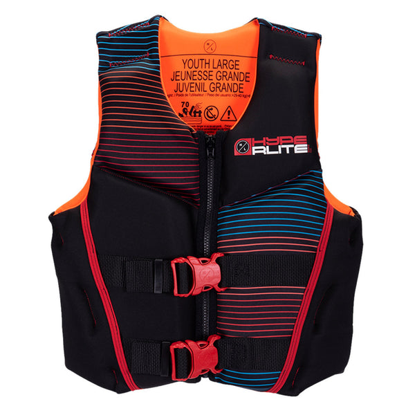 Ho Sports Hyperlite Indy CGA Kids Wakeboard Vest Black/Orange