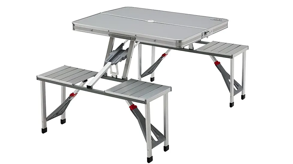 Alpine Mountain Summit Gear Aluminum Folding Picnic Table – Alpine