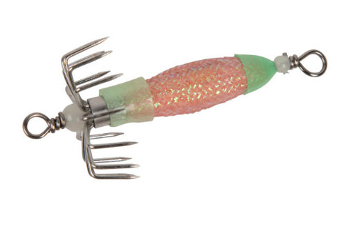 Beau Mac Squid Jig - 1/3 Oz. - Pink Glow