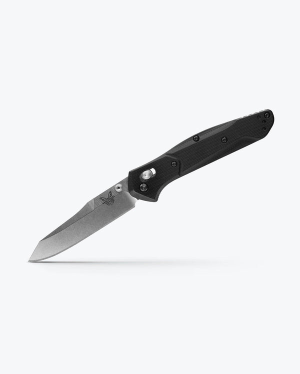 Benchmade Osborne AXIS Folding Knife, 3.4 in, CPM-S30V Stainless Steel, Reverse Tanto Blade, G10, Black Handle