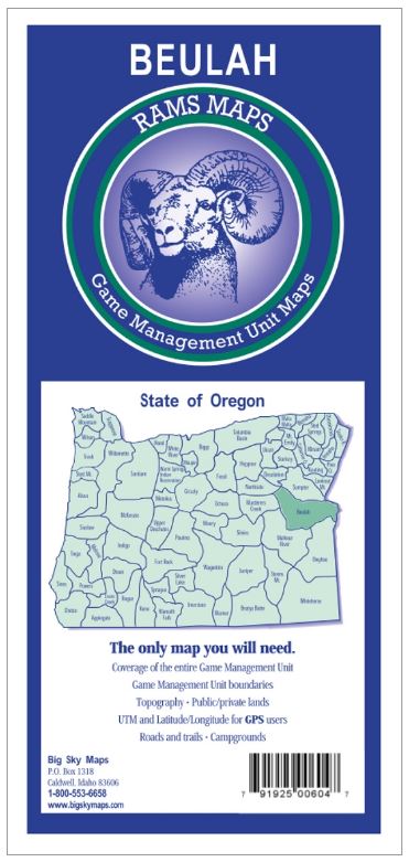 Rams Oregon Game Management Unit Maps