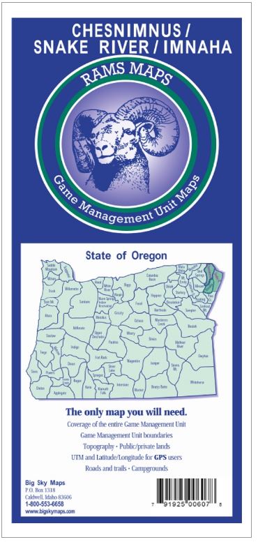 Rams Oregon Game Management Unit Maps