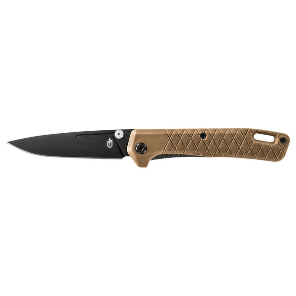 Gerber Zilch EDC Folding Pocket Knife, 3.1" Plain Edge Blade, Coyote Brown
