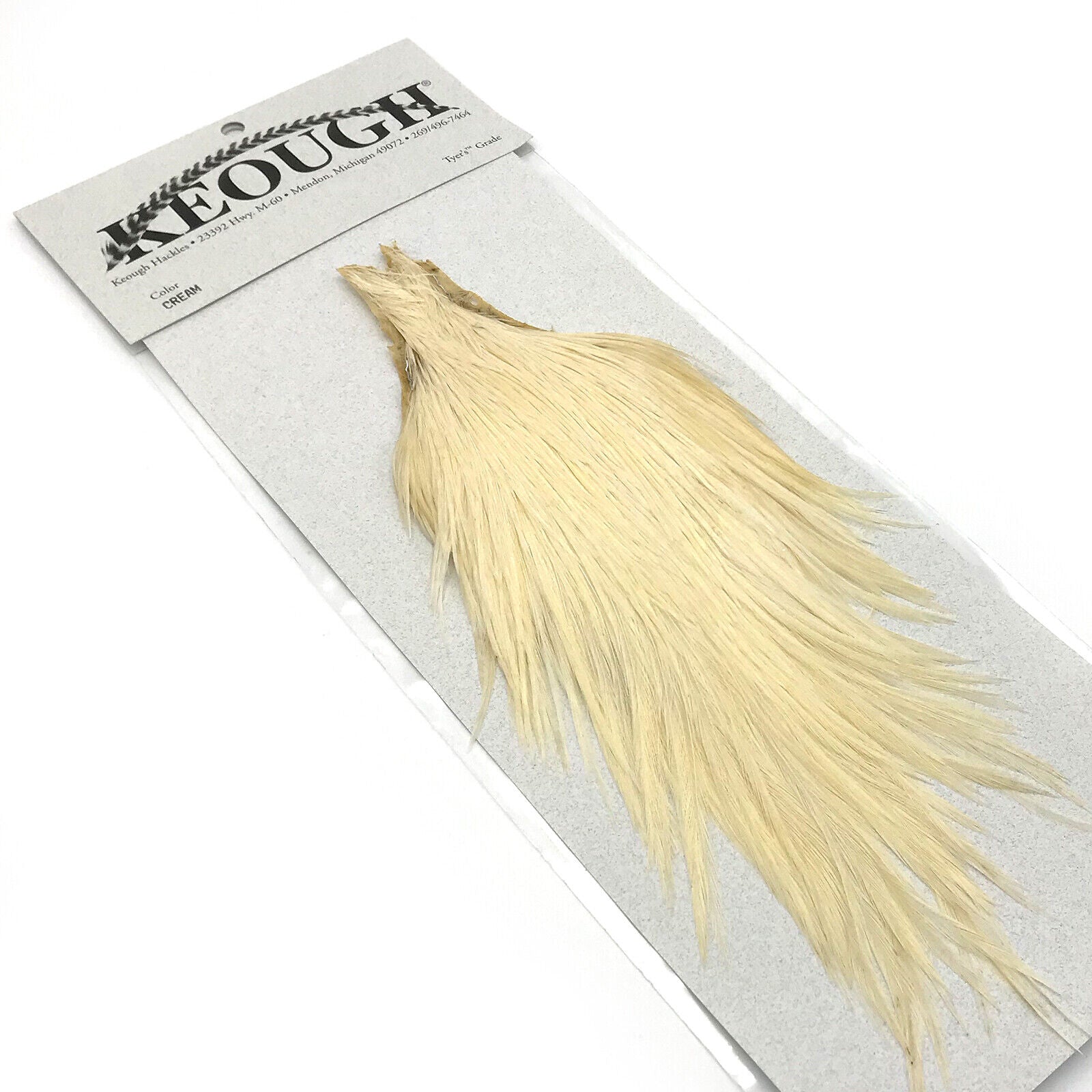 Hareline Dubbin Keough Tyer's Grade Cape Dry Fly Tying Hackle Feathers Rooster Neck