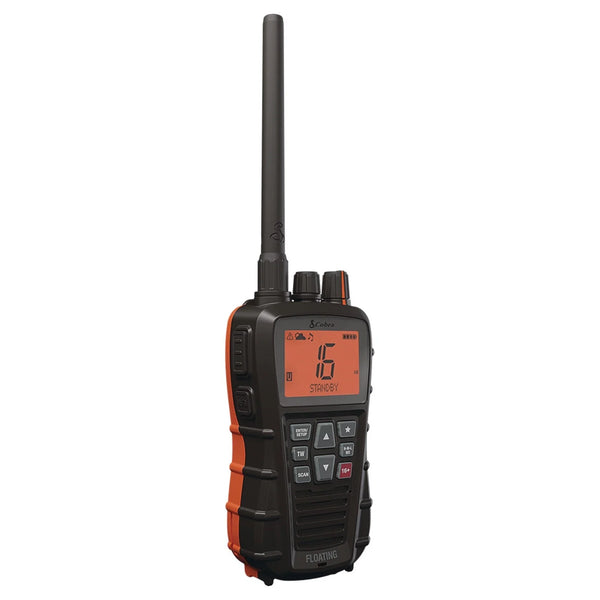 Cobra BlueBound 350 VHF Portable Marine Radio Boat Floating NOAA 6 Watt Black