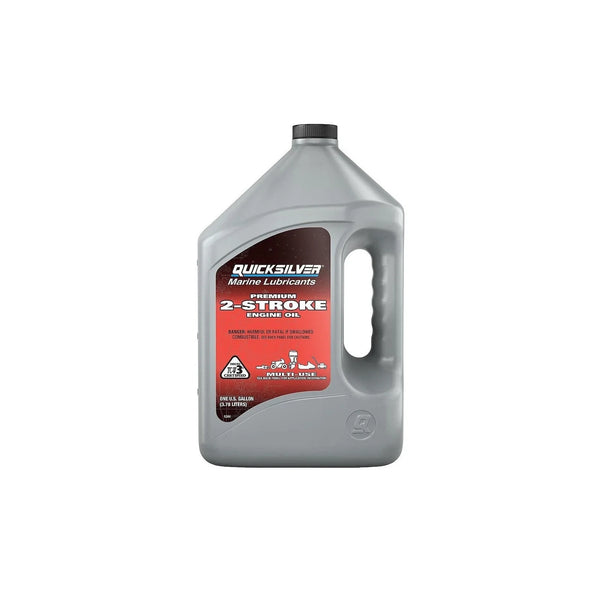 Quicksilver 8M0229793 Marine Lubricants TC-W3 2-Cycle Outboard Motor Oil 1 Gal 1 Pk