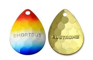 Shortbus Flashers 3.5 Colorado Spinner Blade - Blue Tip Rainbow