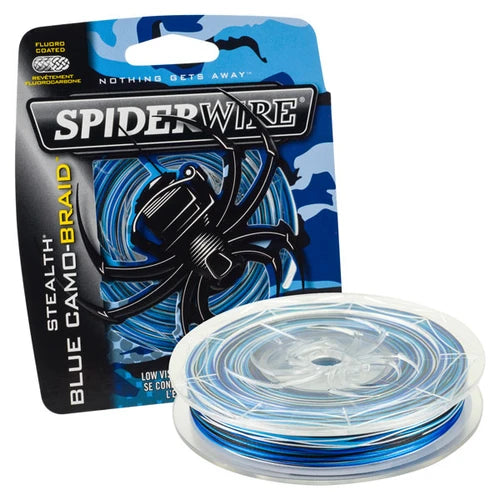 SpiderWire Stealth Braided Fishing Line 20lb 200yd Blue Camo ZZZ