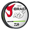 Daiwa J-Braid Line Braid 20lbs Chartreuse - Service Spool