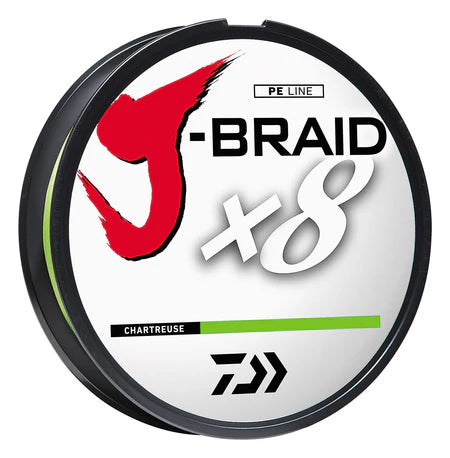 Daiwa J-Braid Line Braid 20lbs Chartreuse - Service Spool