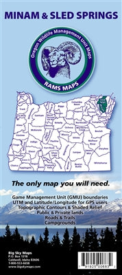 Big Sky Maps Minam/Sled Springs Gmu Map