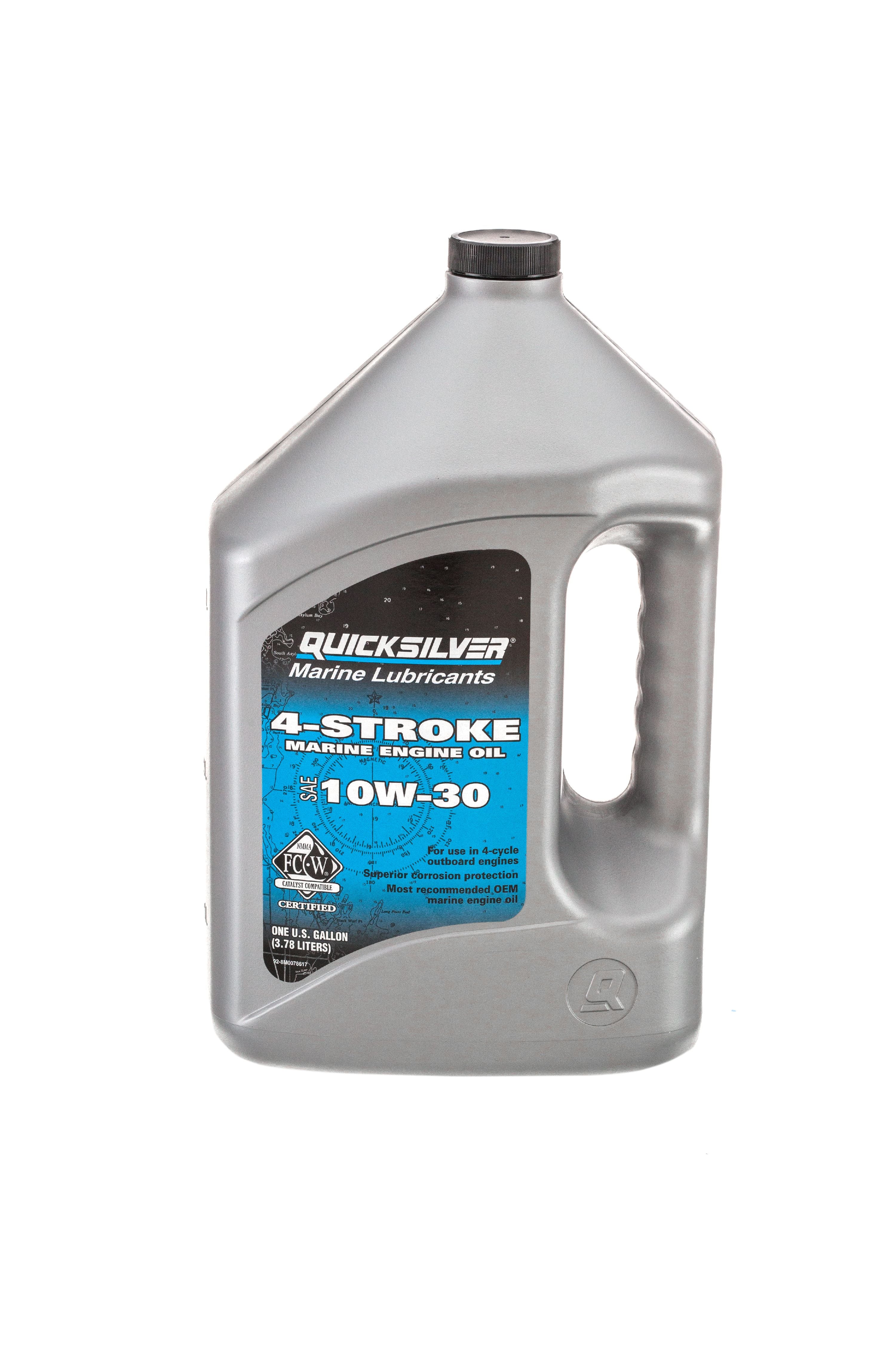 Quicksilver 10W-30 1 Gal 4-Stoke Marine Engine Oil - Oil and Lubricants