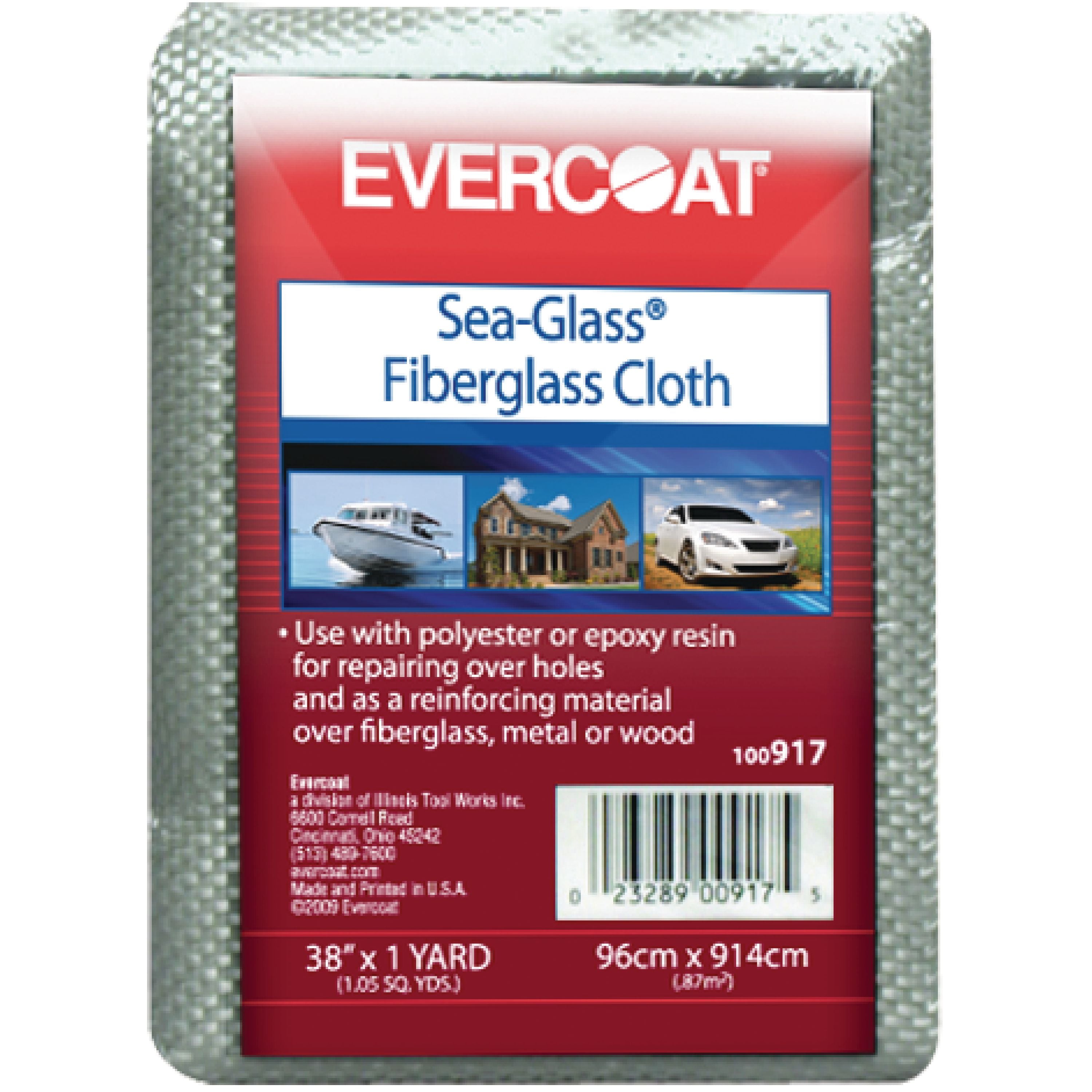 Hi-Bond 6 Oz. 38 in. X 1 Yds. Woven Fiberglass Cloth for All Marine Resins